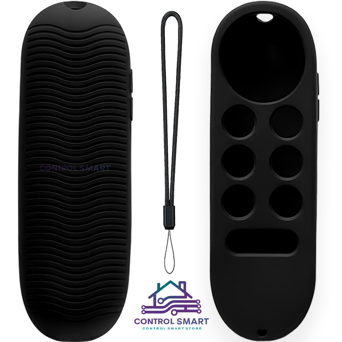 GENERICO - Control Remoto Para Chromecast Google TV 4K  HD + Funda Color Negro