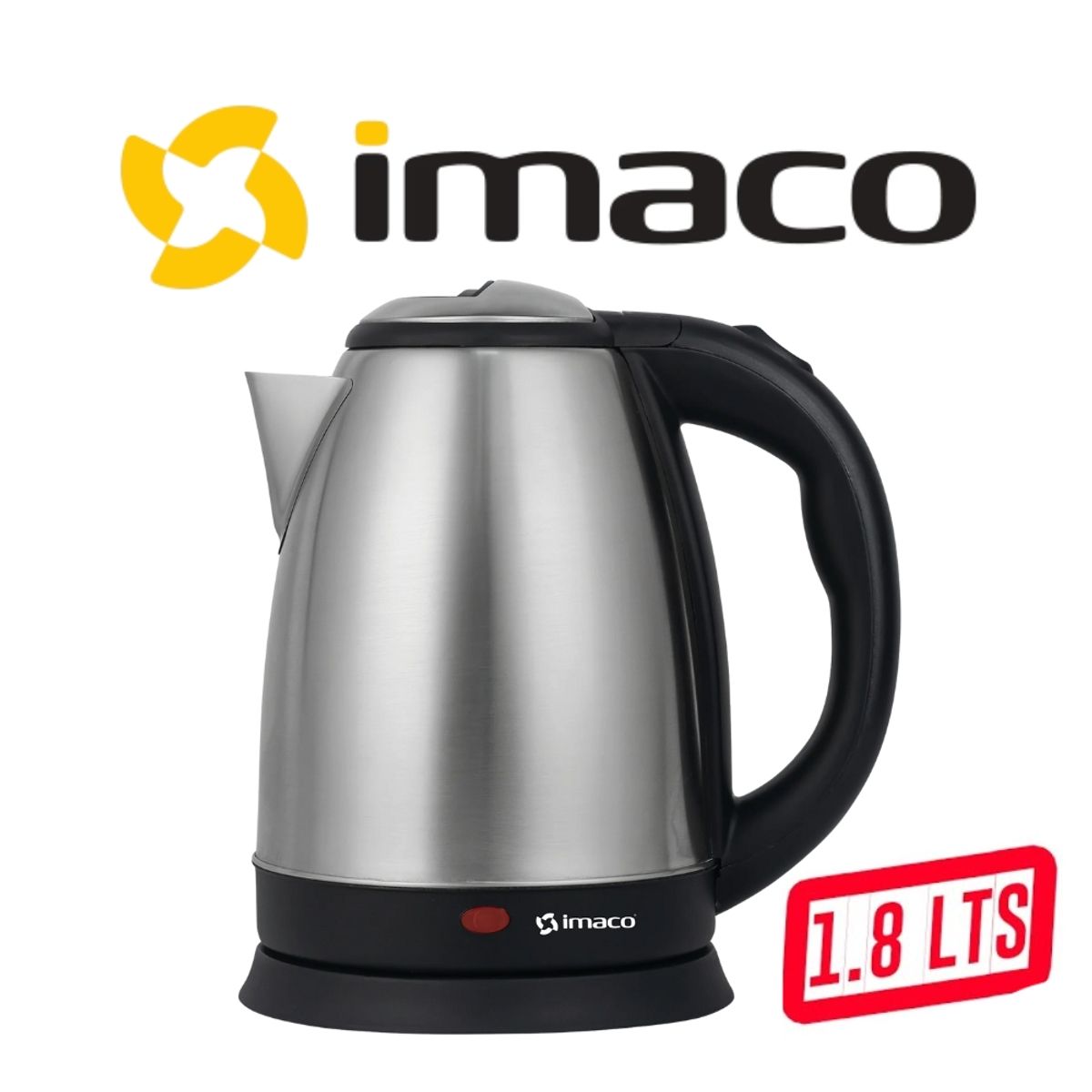 IMACO - HERVIDOR IMACO 18LT 1500W COLOR PLATEADO C NEGRO