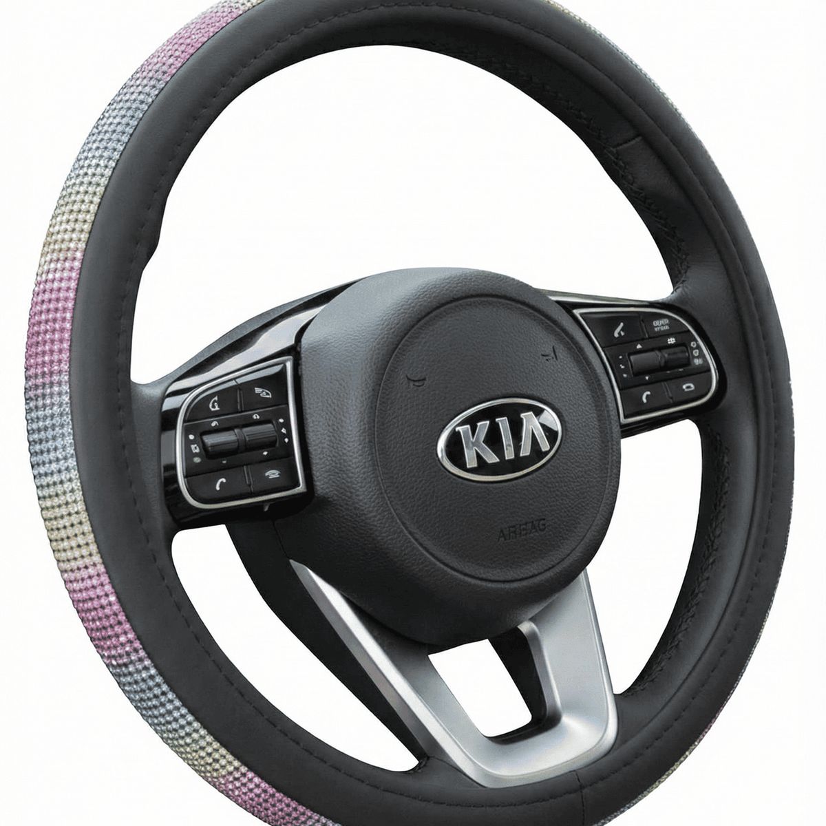 JET - Cubre Volante Multicolor Bling Bling Look Premium Universal