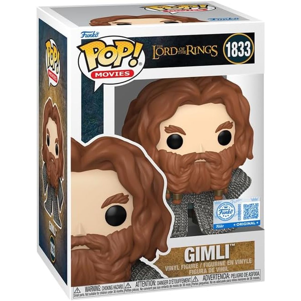 FUNKO - Funko Pop GIMLI 1833 The Lord Of The Rings Exclusivo