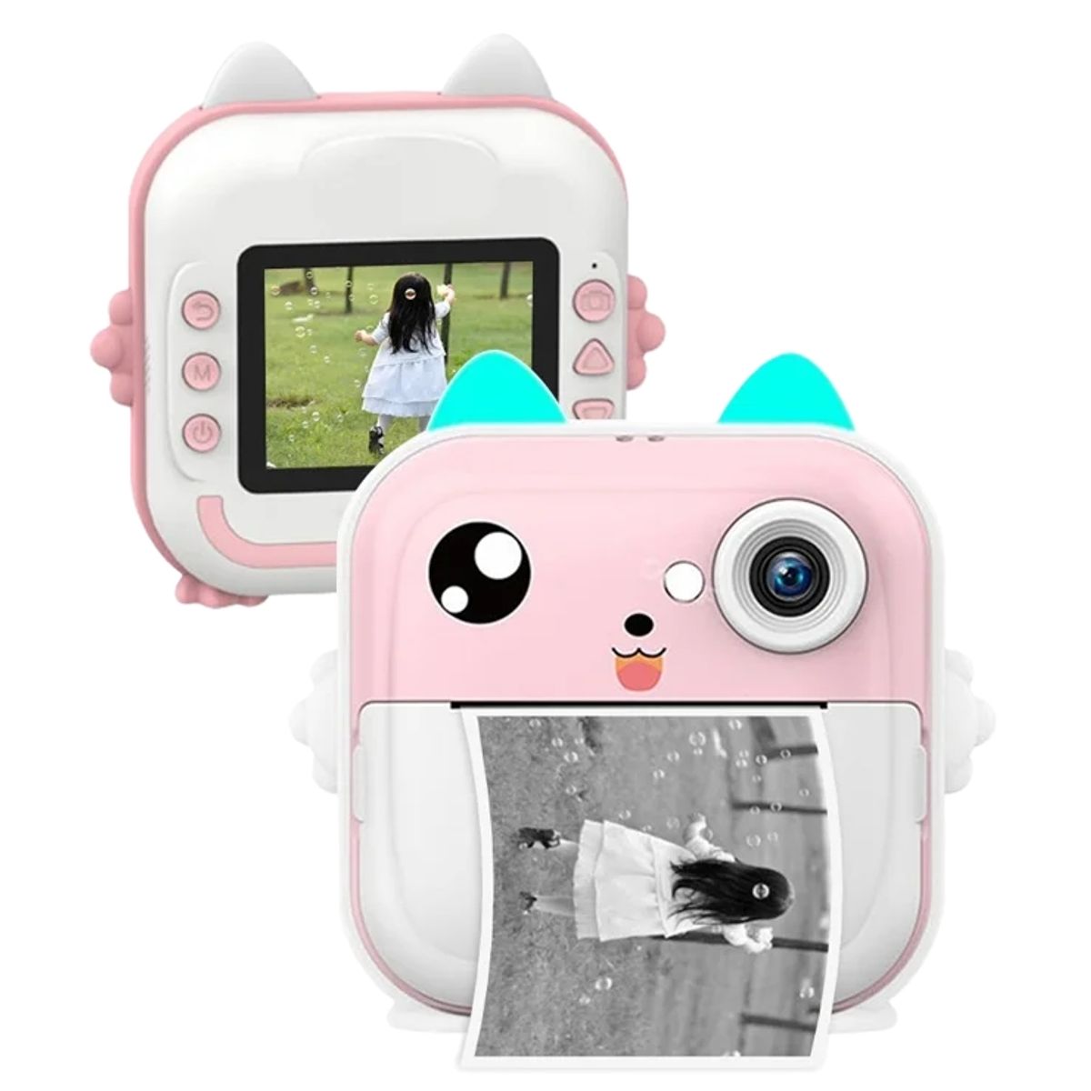 GENERICO - Cámara Digital instantánea infantil Full HD compatible con móviles Rosado