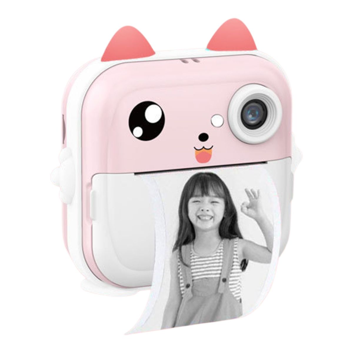 GENERICO - Cámara Digital instantánea infantil Full HD compatible con móviles Rosado