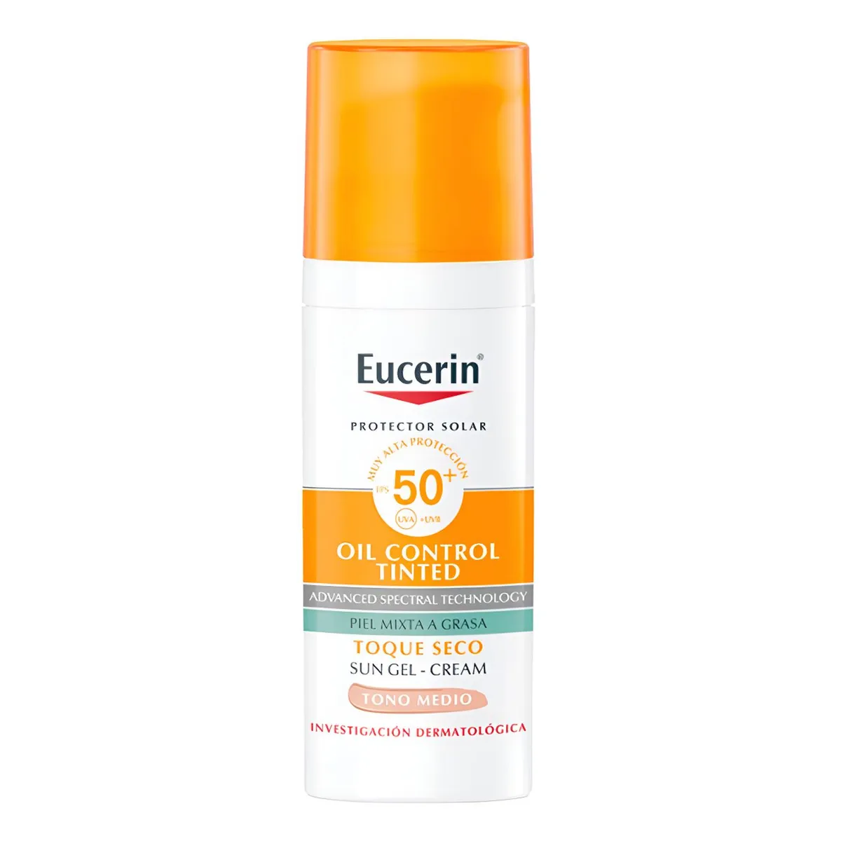 EUCERIN - Protector Solar Eucerin Toque Seco Color Medio Fps 50 50ml
