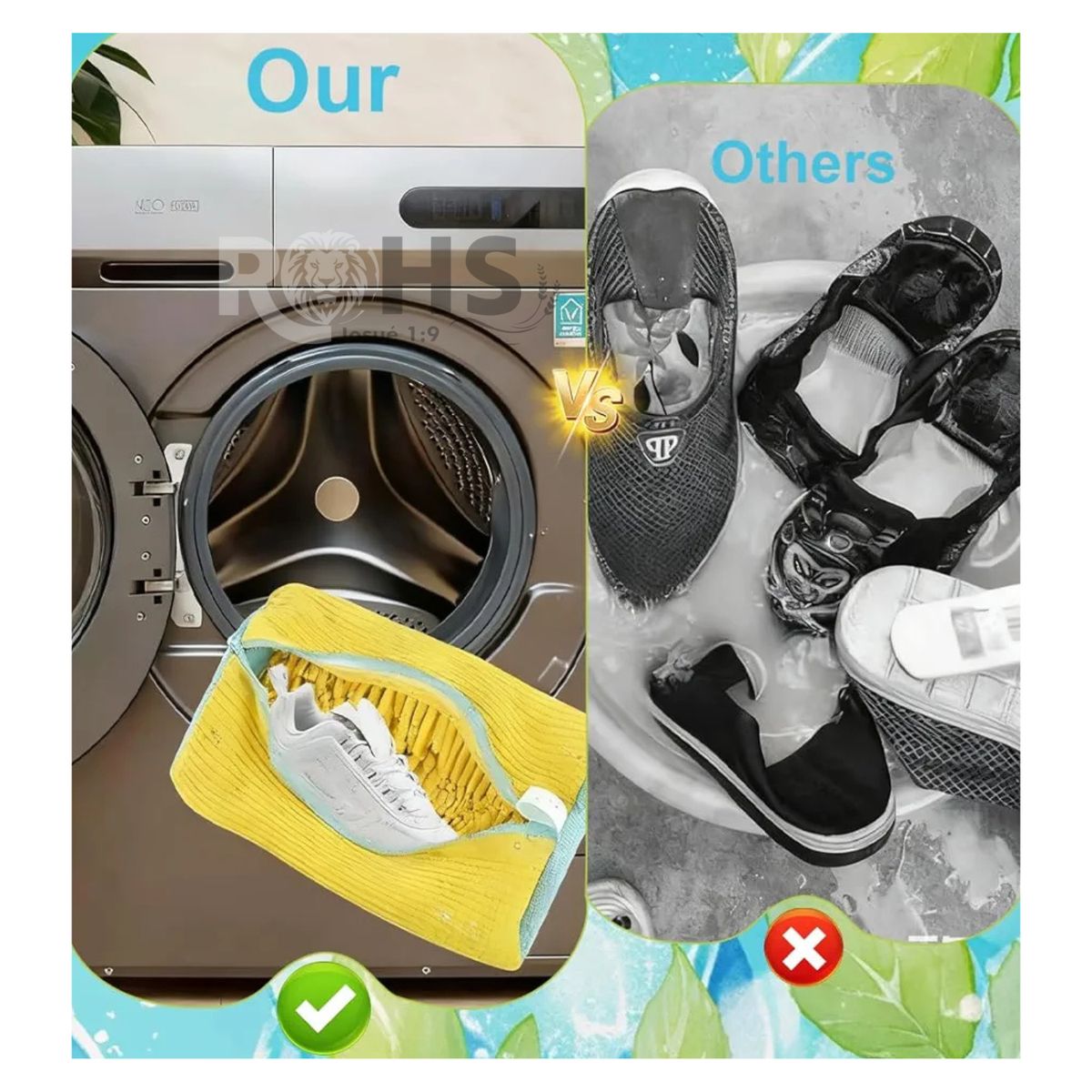 OEM - Practico Bolsa Para Lavado de Zapatillas