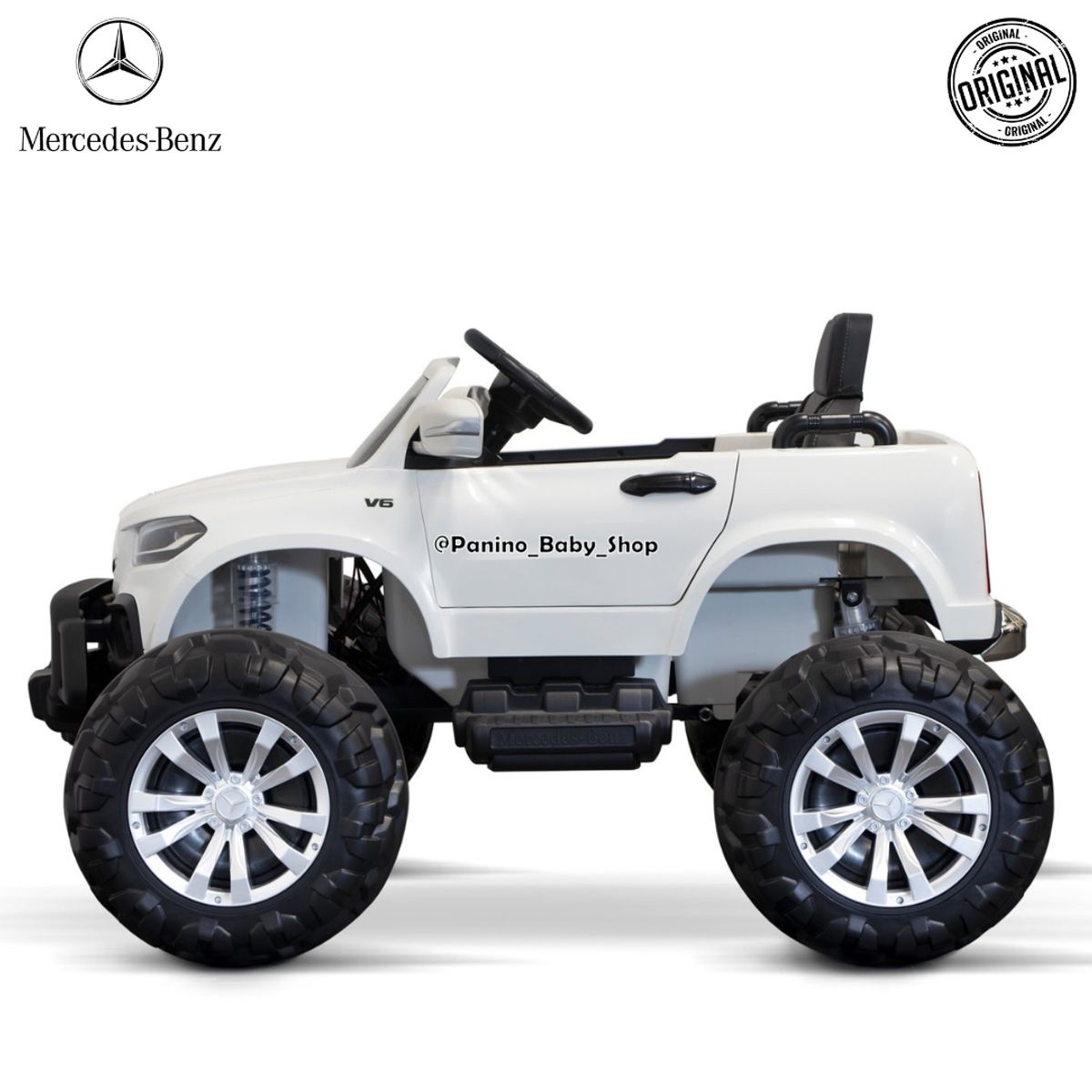 MERCEDES BENZ - Carro a Batería 24V MERCEDES  -TRUCK X CLASS- Blanco