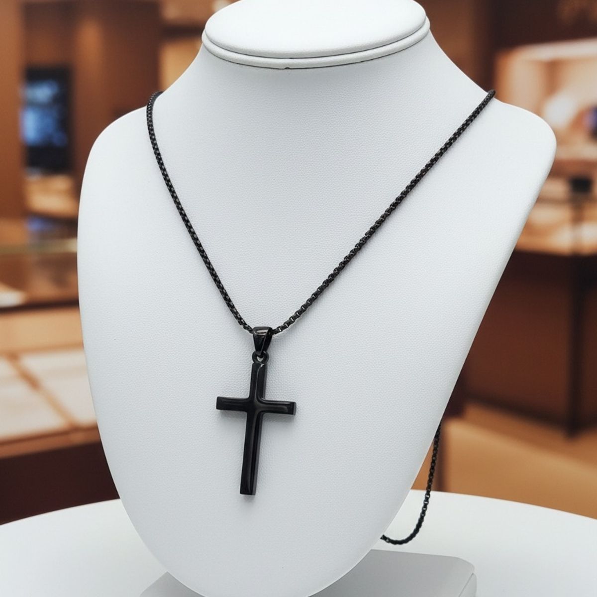 GENERAL - Cruz Negra de Acero Premium  Estilo Urbano y Distinción