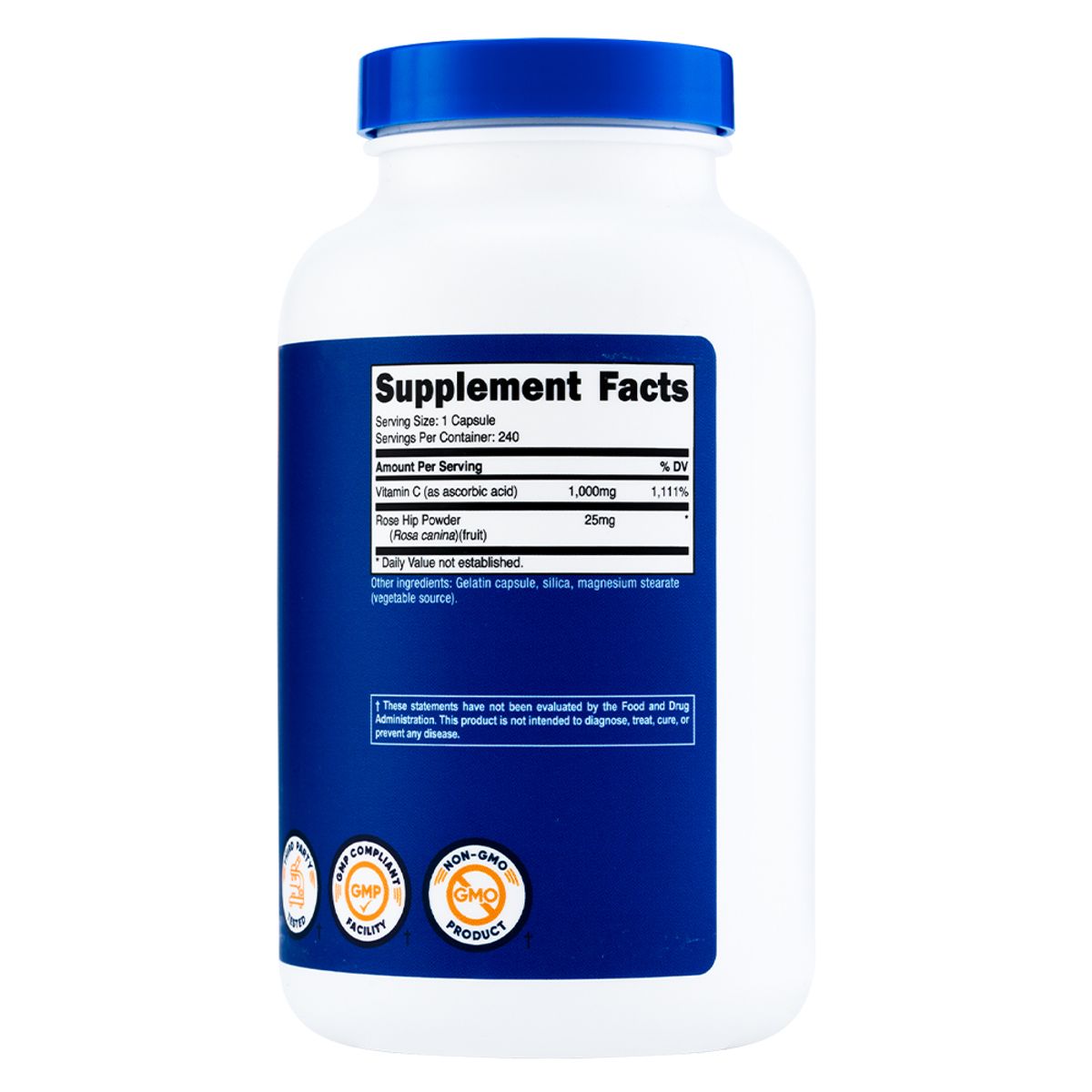 NUTRICOST - Vitamina C - 240 Cápsulas