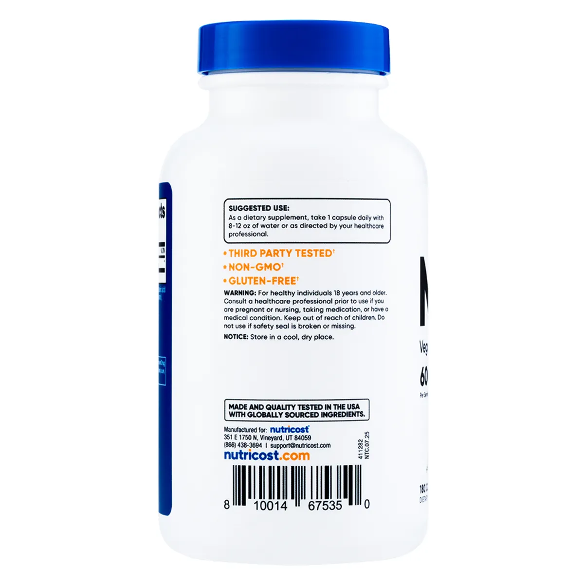 Nutricost - NAC - 180 Cápsulas