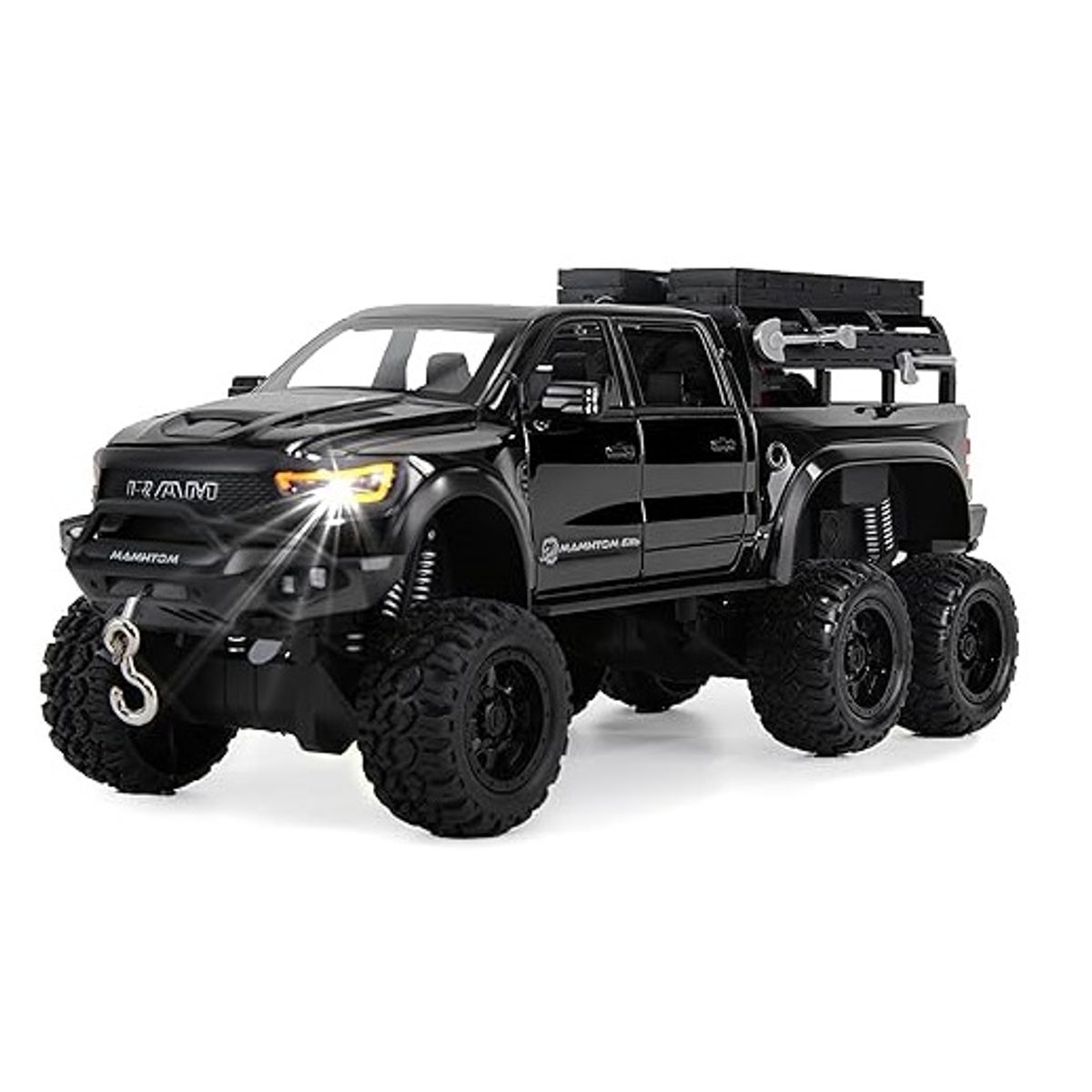 DIECAST MASTER - CAMIONETA COLECCION DODGE RAM MAMMOTH SONIDO Y LUZ ESCALA 1: 24