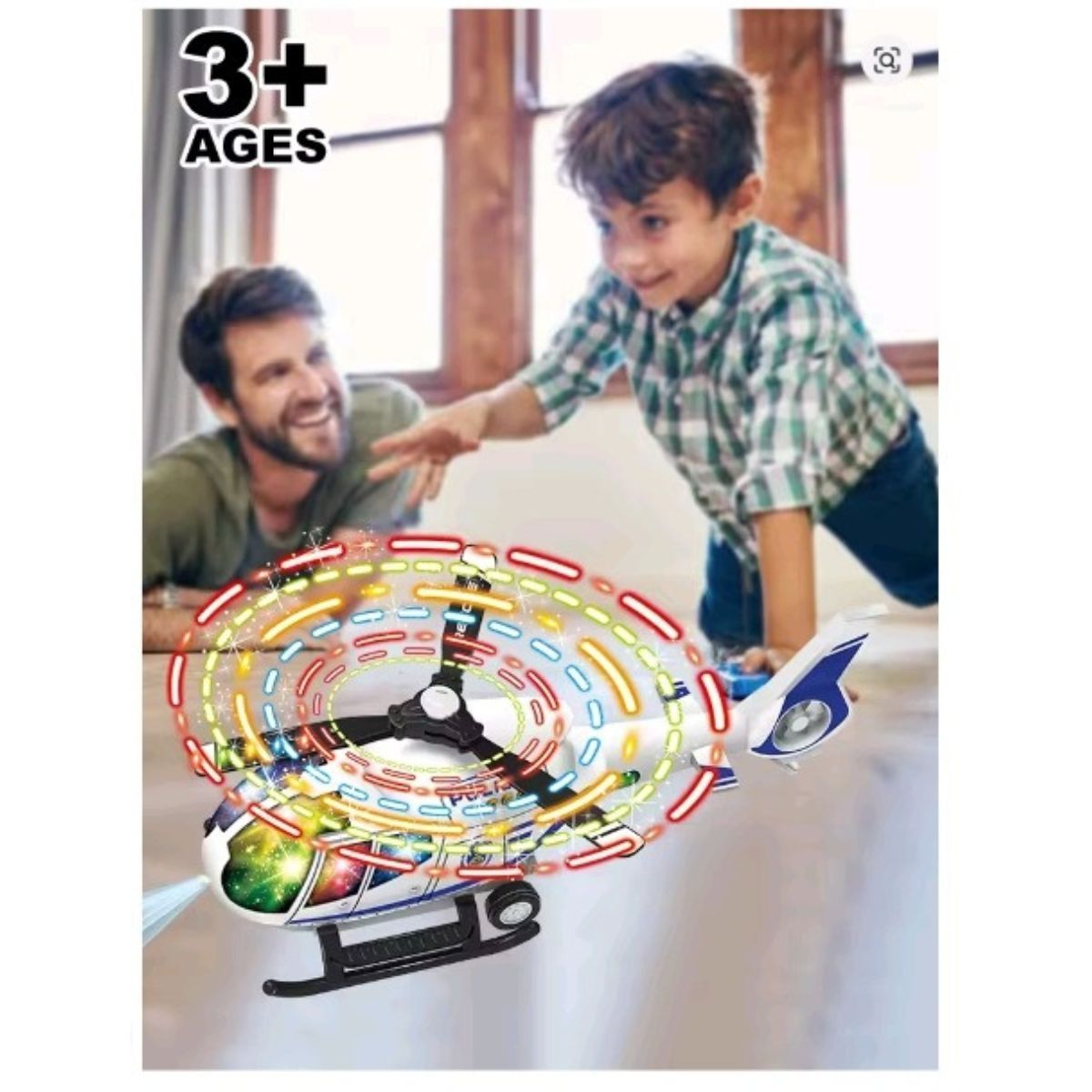 Helicóptero de Juguete RC con Luces Interactivas, marca GENERICO - Foto Principal
