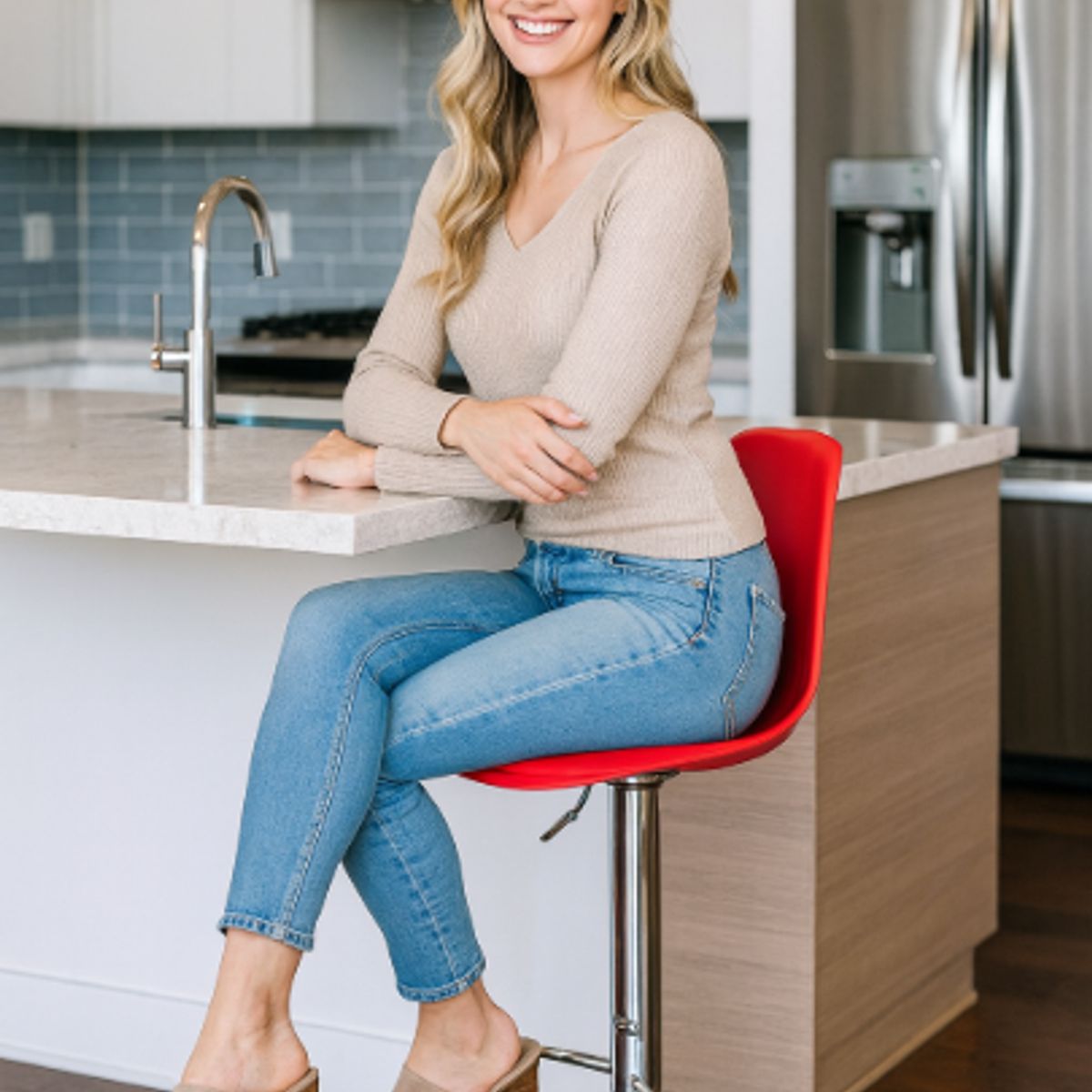 GENERICO - SILLA BANCO BAR TABURETE GIRATORIO REGULABLE CON RESPALDO Y REPOSAPIÉS DE ACERO