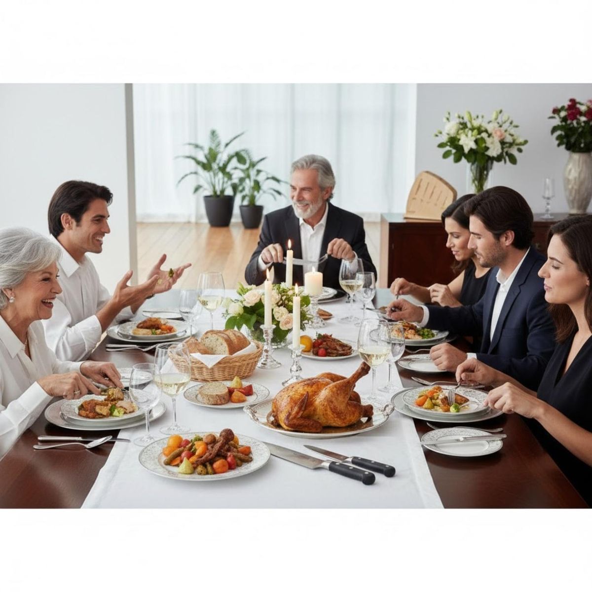 TRAMONTINA - Juego de Cuchillos de Acero Inoxidable con Taco de Madera Century 6 piezas-Tramontina