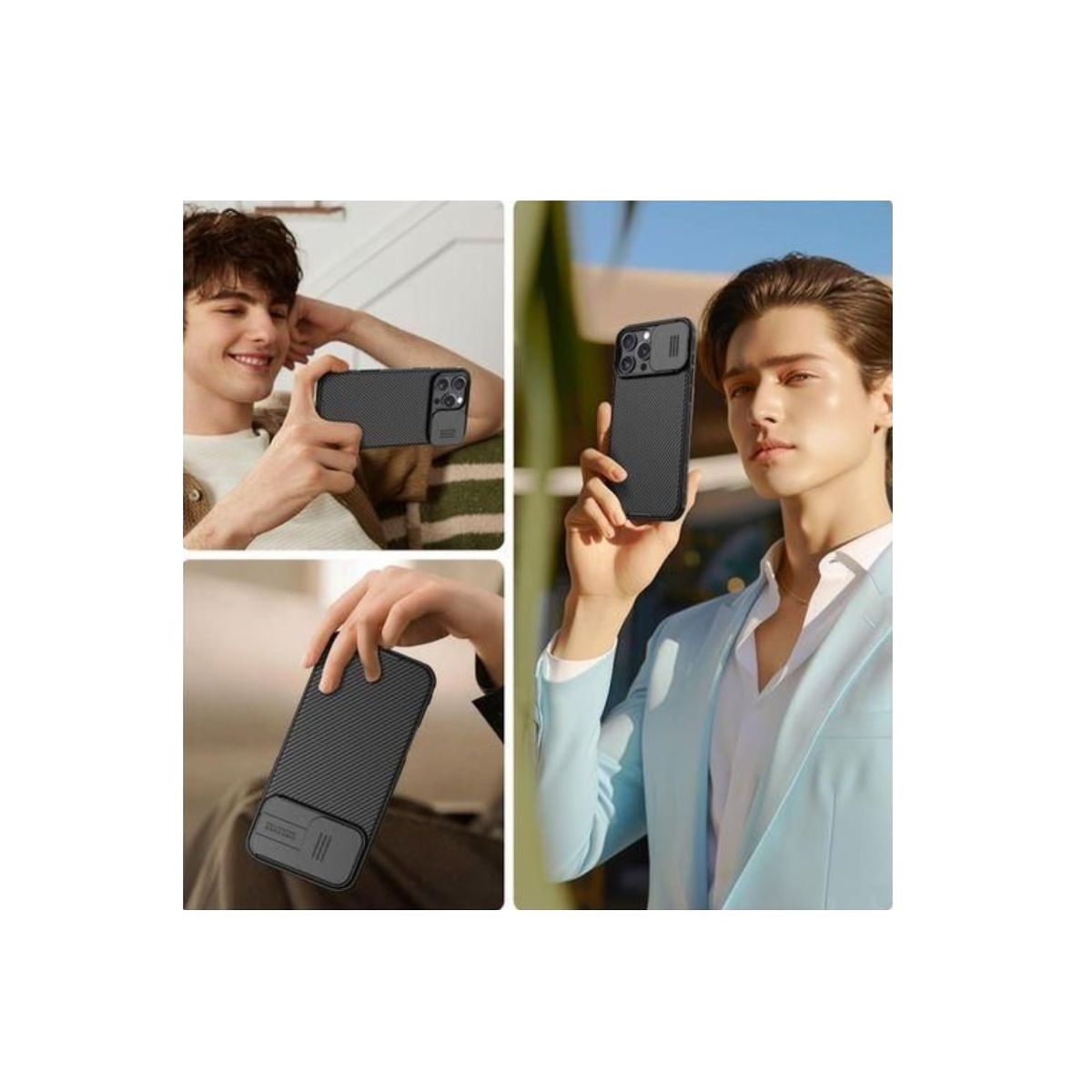 NILLKIN - Case Funda celular Iphone 17 Pro NILLKIN Camshield anticaídas