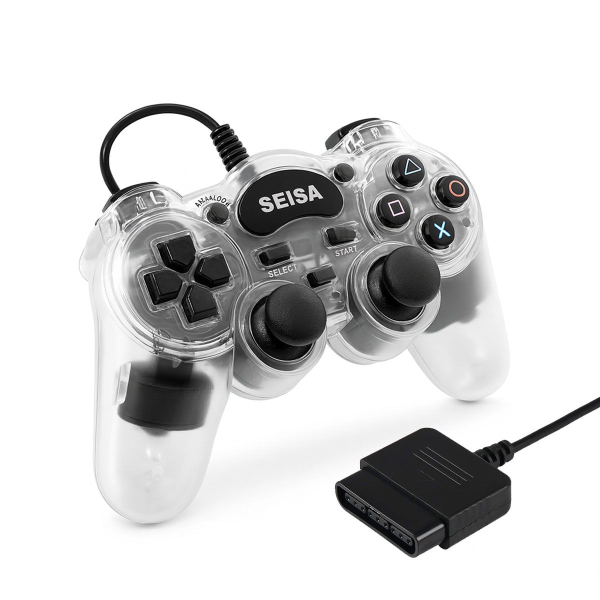 SEISA - Joystick Para Ps2 Color Transparente