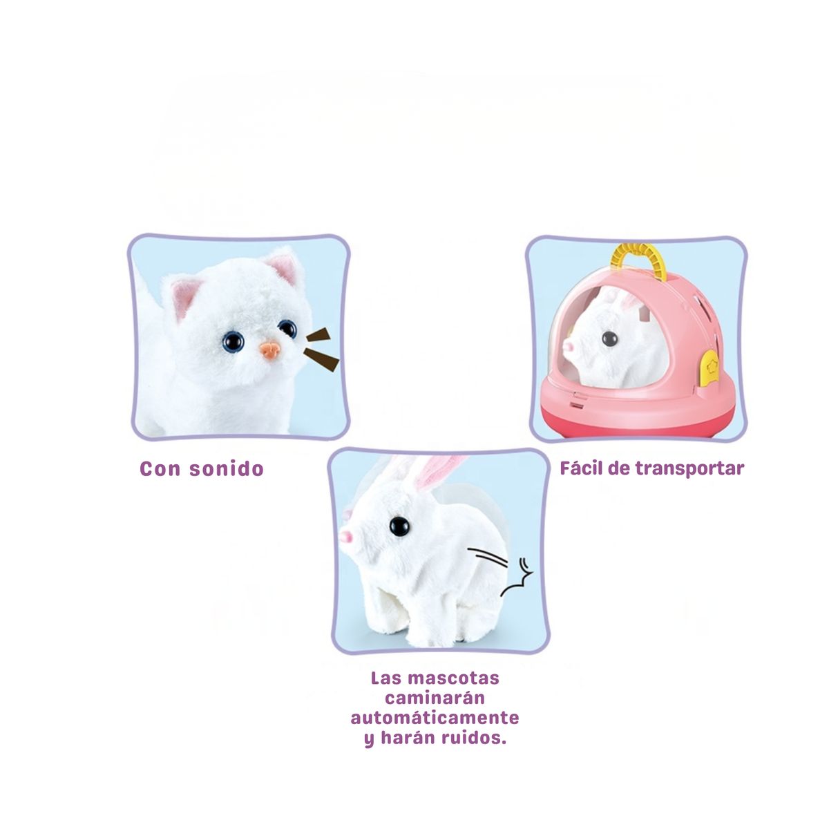 GENERICO - Peluche Conejo Camina Movimiento Mascota Juguete