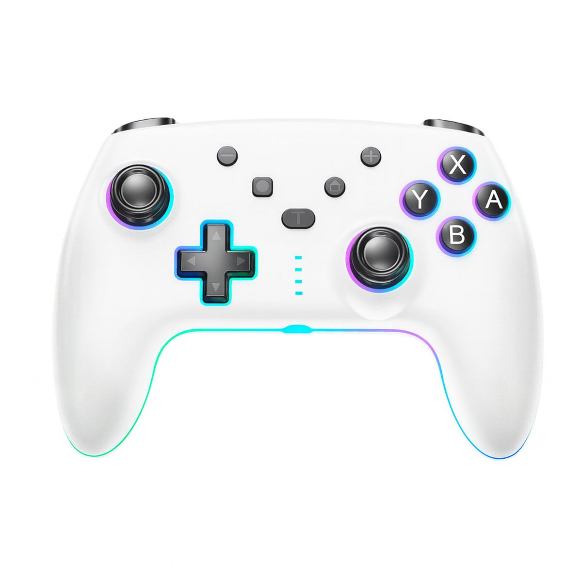 SEISA - Control SEISA Pro Wireless RGB Turbo Para Switch Android y PC Blanco