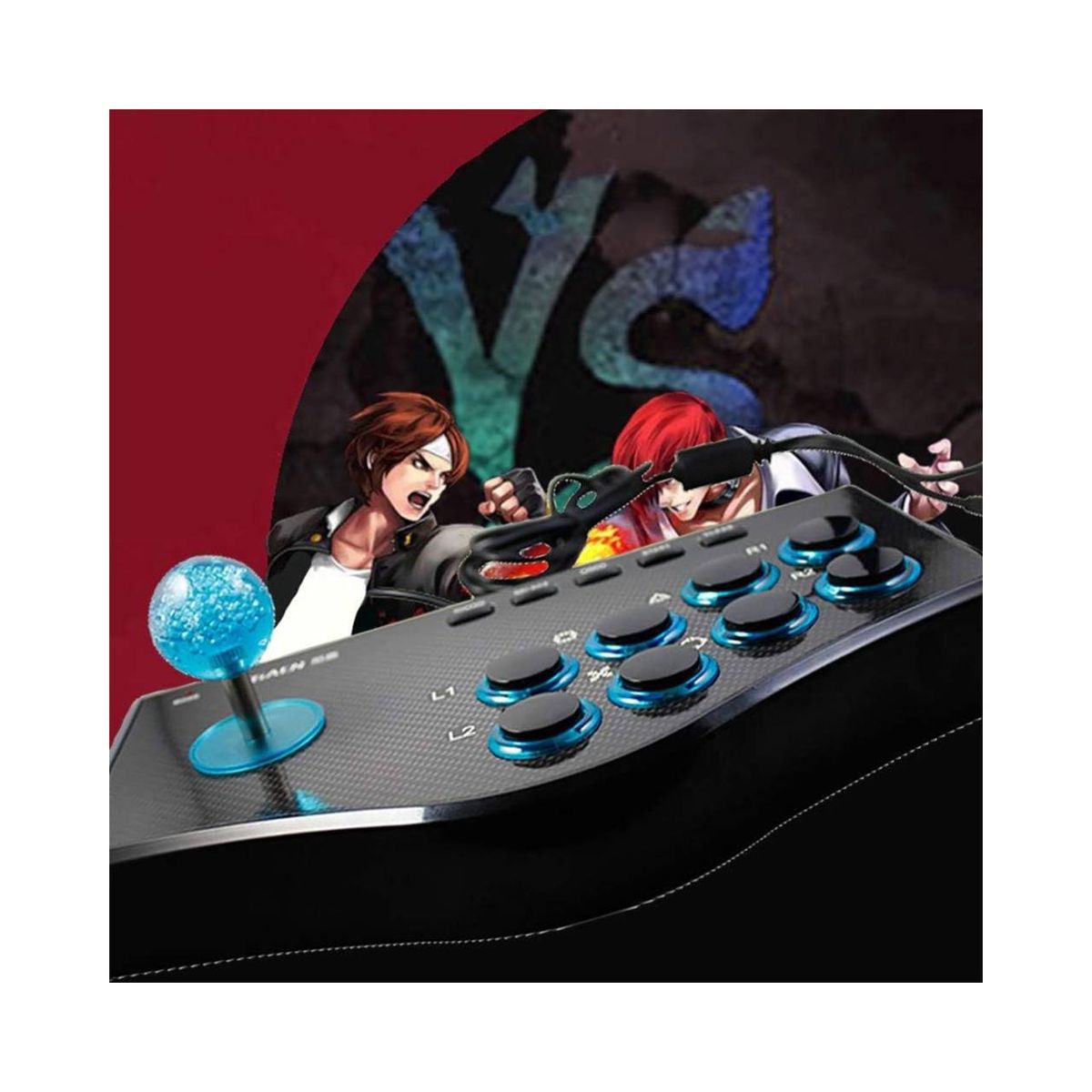 GENERICO - CONTROL ARCADE USB TIPO JOYSTICK PARA PC Y EMULADORES