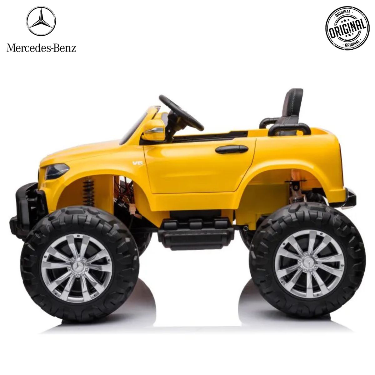 MERCEDES BENZ - Carro a Batería 24V MERCEDES  -TRUCK X CLASS- Amarillo