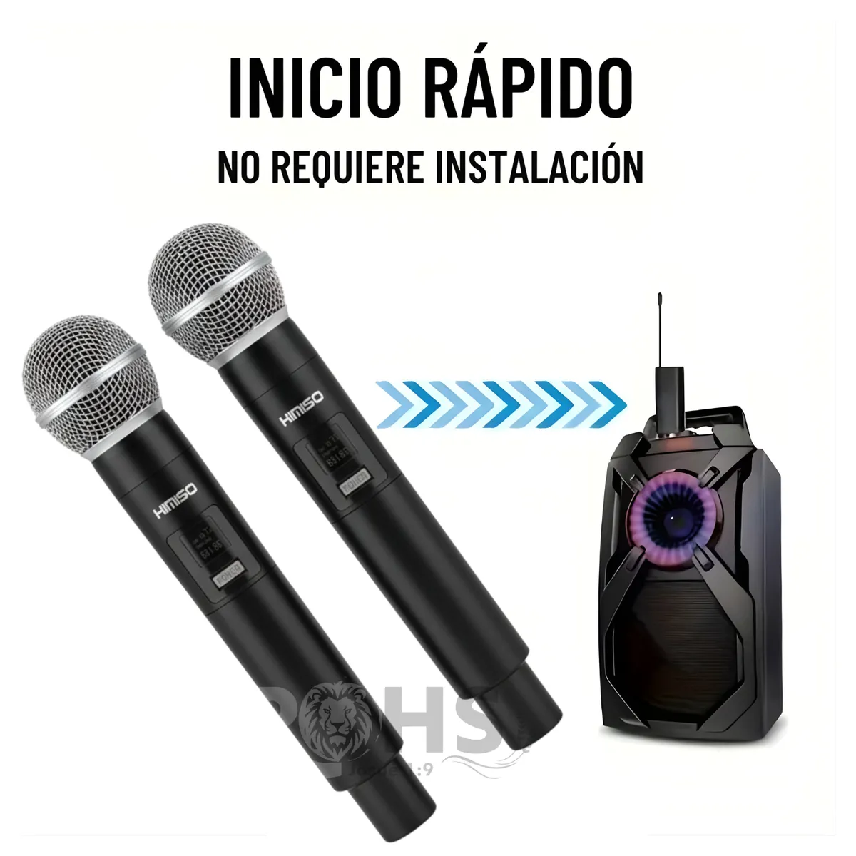 ROHS - Micrófonos Karaoke Inalámbricos KIMISO KMS-901MC
