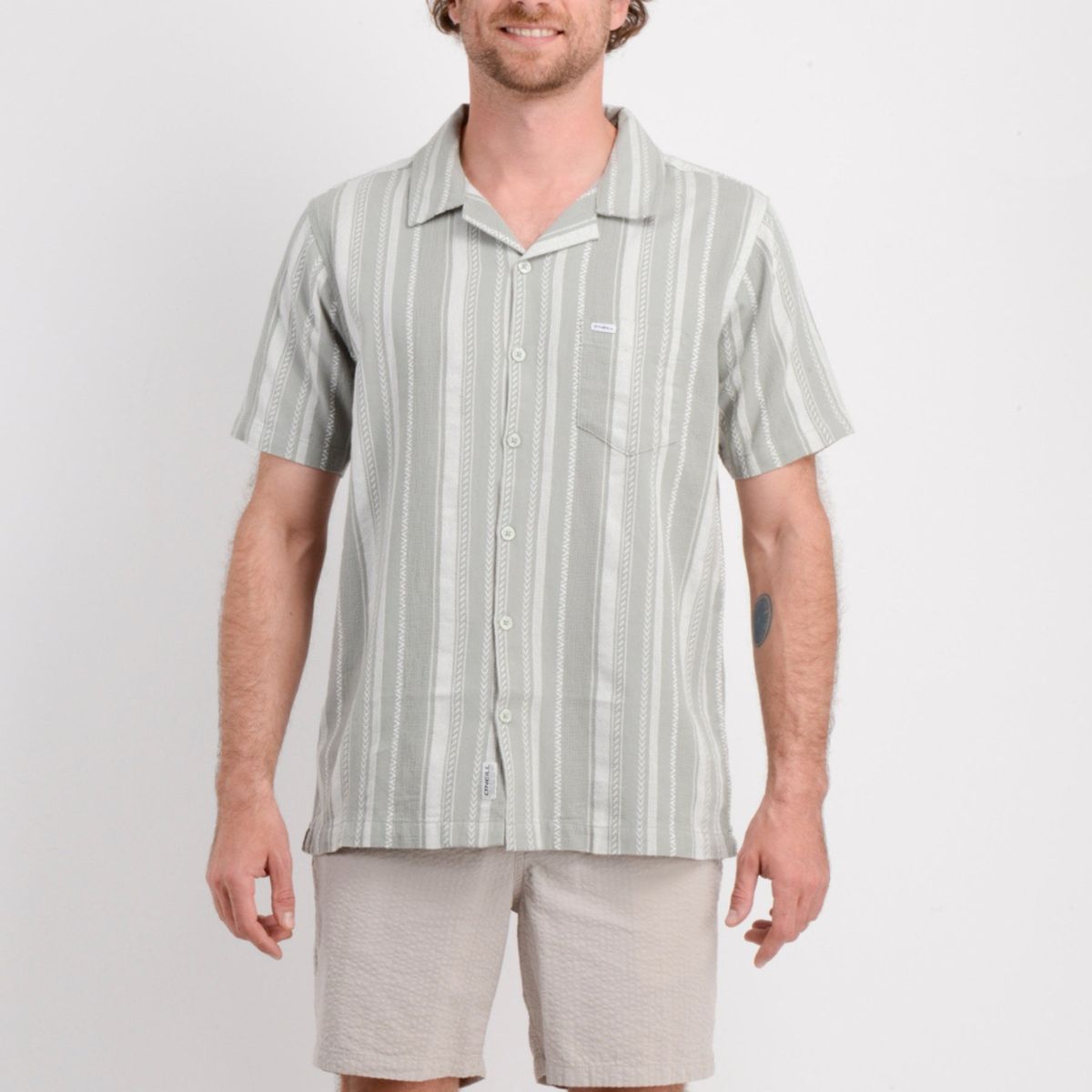 O'NEILL - Camisa Jaquard Jadeite Oneill Manga Corta