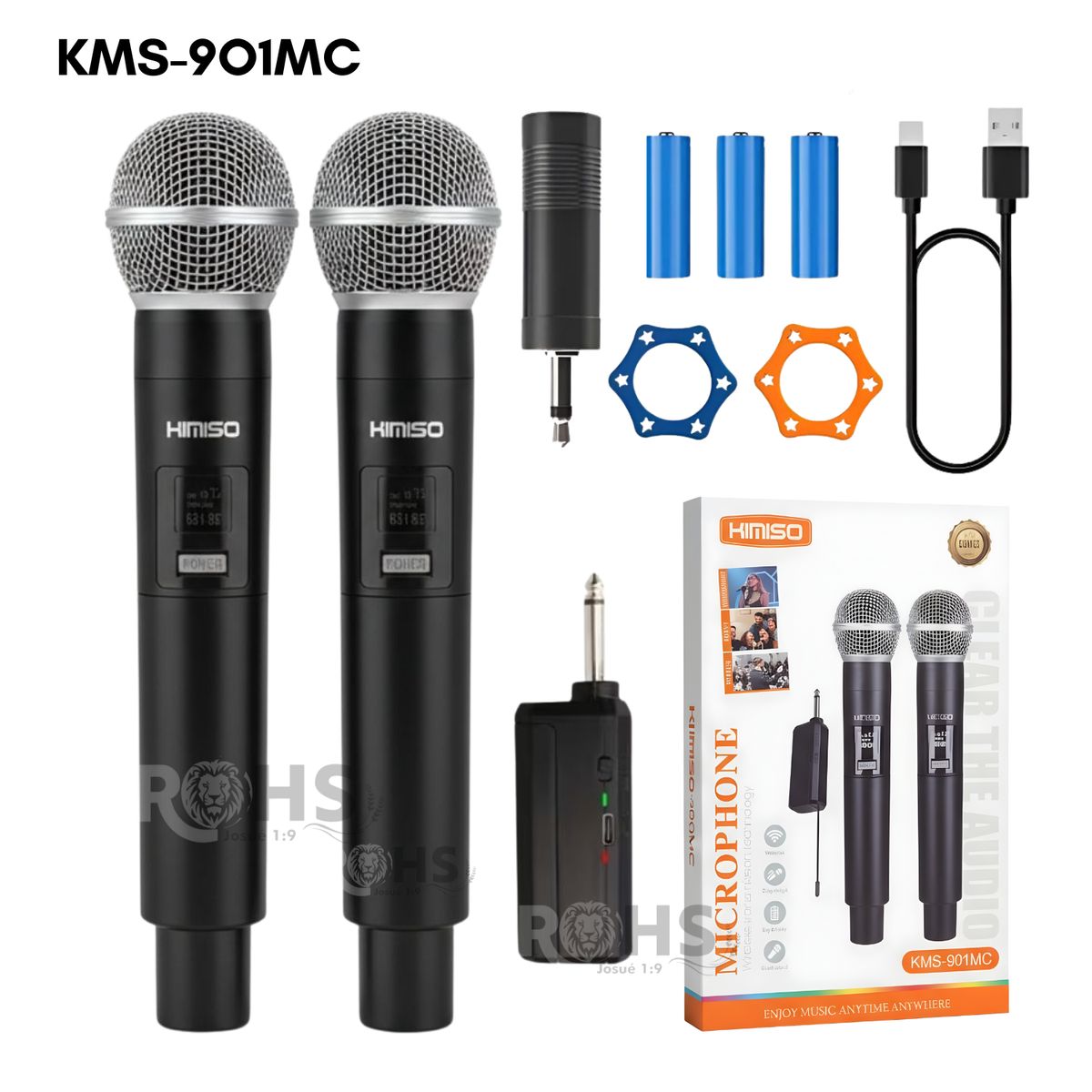 ROHS - Microfono Karaoke Antiruido para Interior y Exterior KMS-901MC