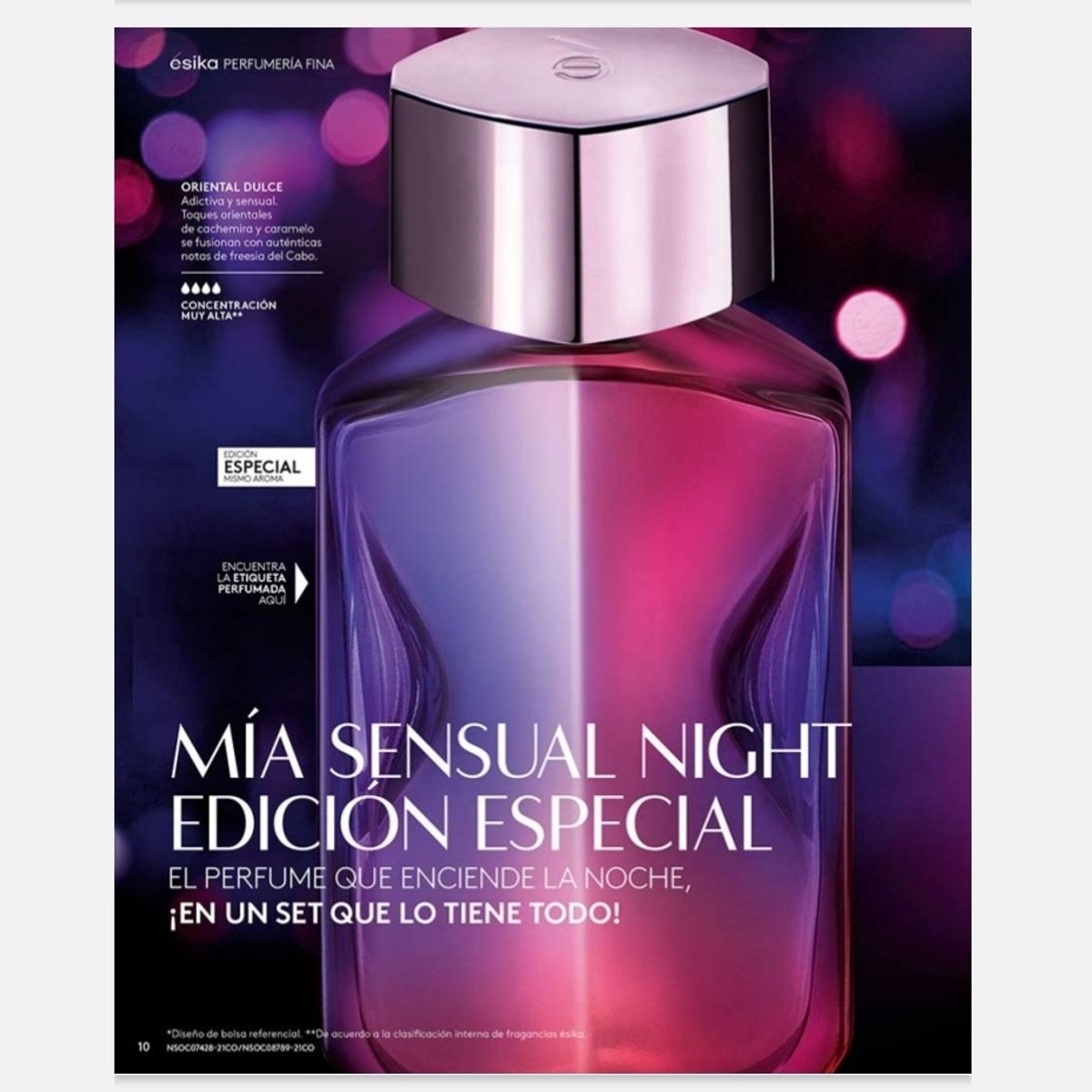 ESIKA - Perfume mía sensual night ésika spray 45 ml edición especial
