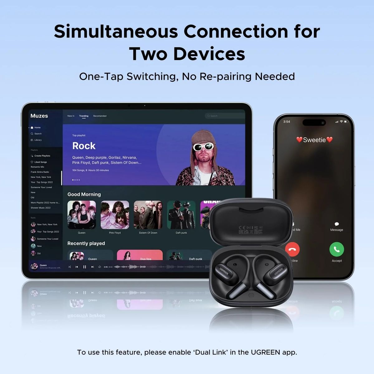 UGREEN - Auriculares FitBuds True Wireless Earbuds Bluetooth 6.0 Ugreen WS213 - 65655