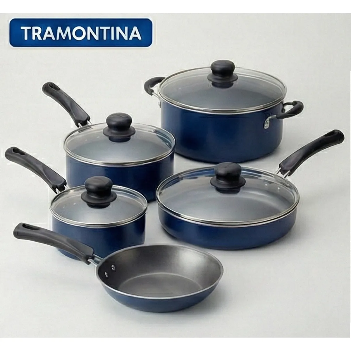 TRAMONTINA - Juego de Ollas 9 piezas  Tramontina