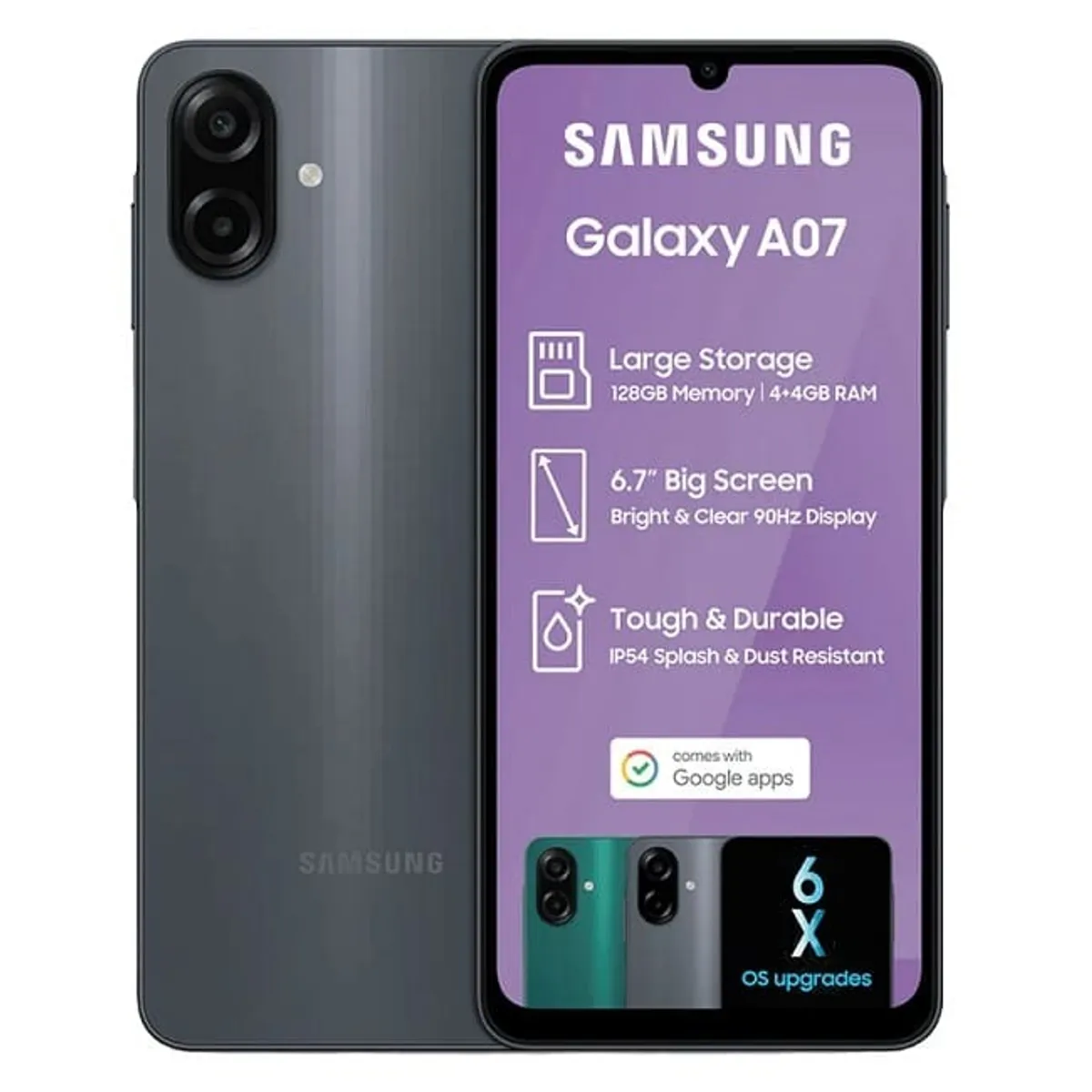 SAMSUNG - Samsung Galaxy A07 128GB 4GB Negro