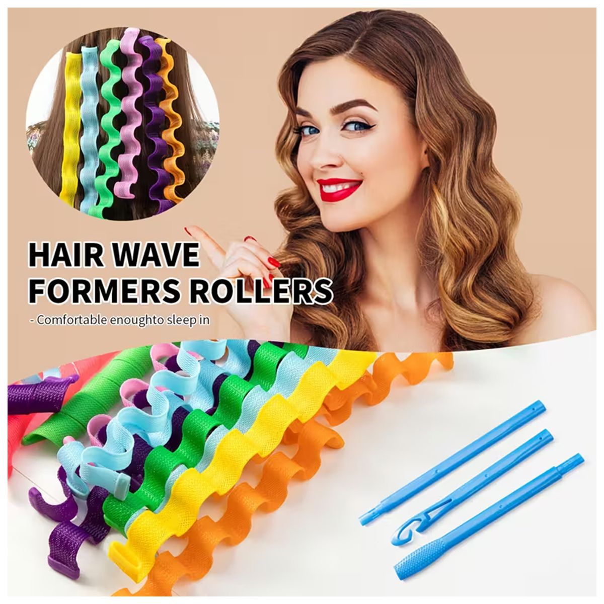 ZIMRAHYG - Set Rulos Onduladores 24 Pcs Rosa y Azul