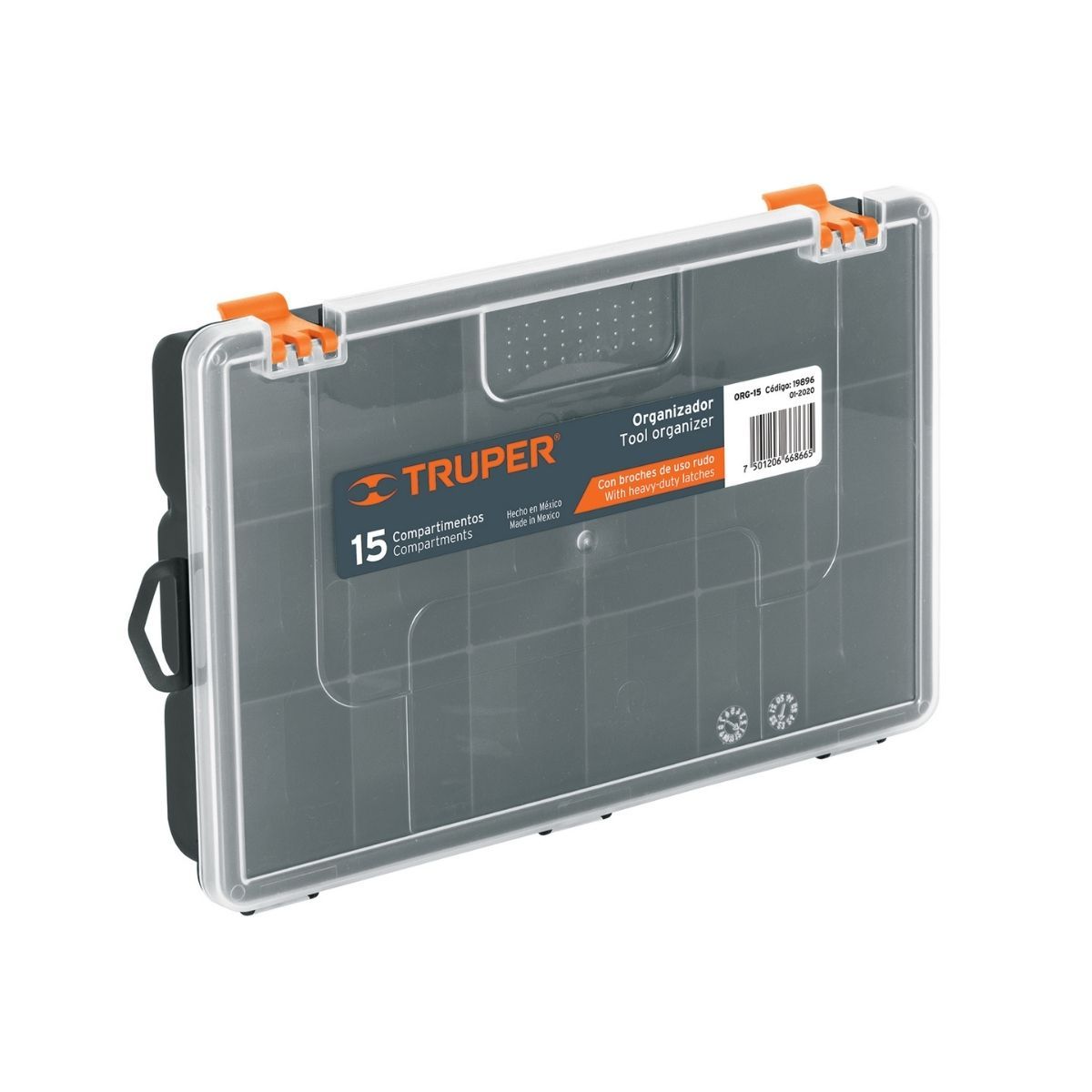 TRUPER - Organizador 11" Caja con 15 Compartimientos 19896 Truper