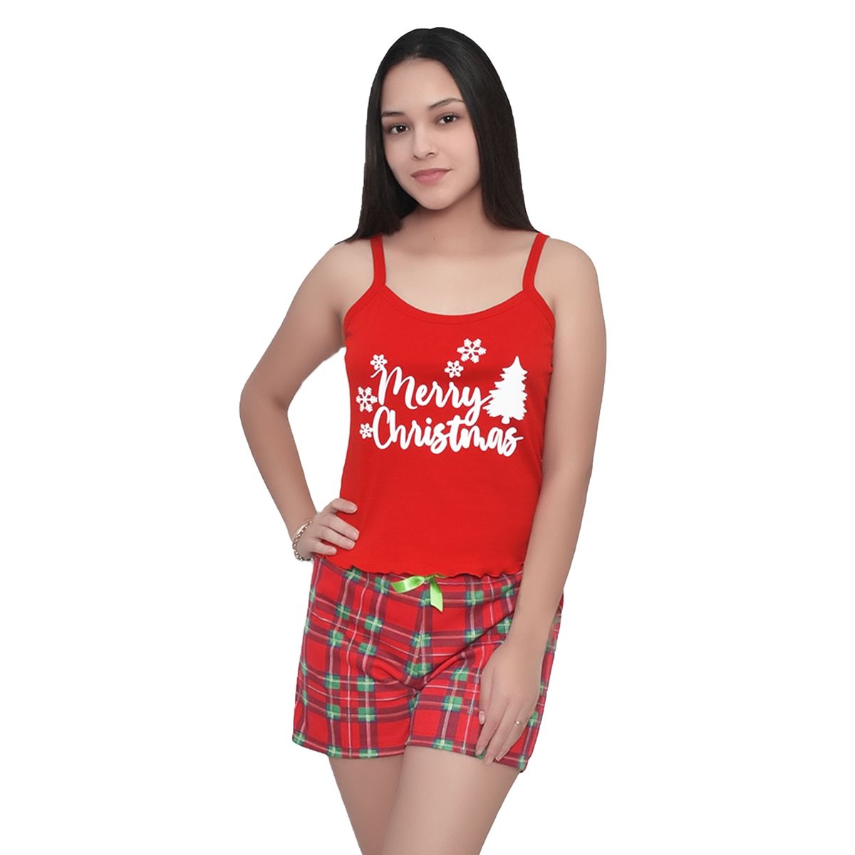 NELVA FASHION - Pijama Navidad Mujer de algodón