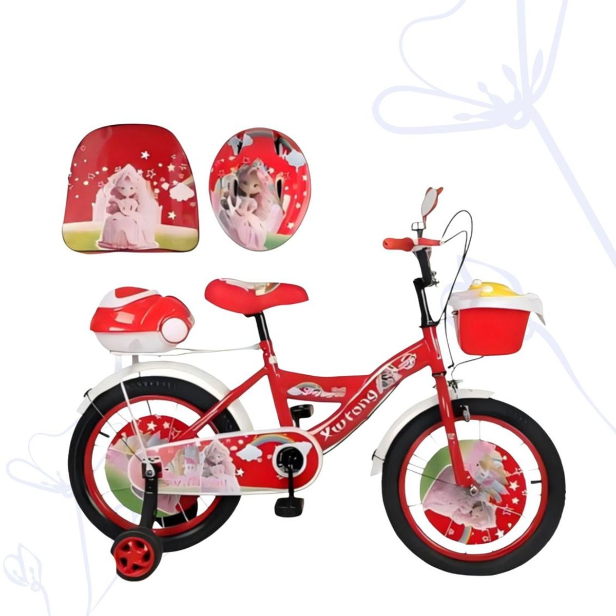 BABY - BICICLETA INFANTIL C/ ACCESORIOS ARO 20 - MODELO "PRINCESA"