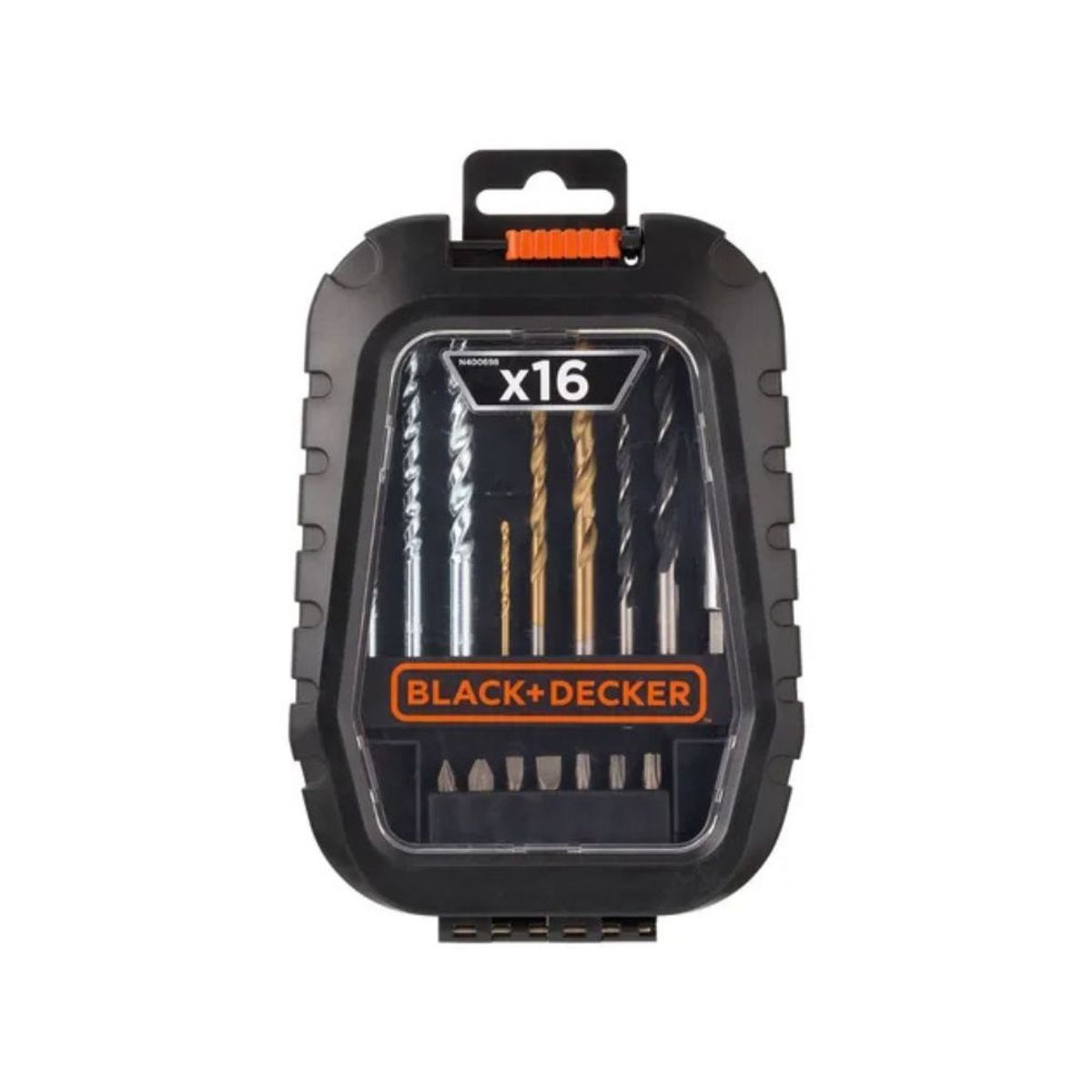 BLACK+DECKER - Taladro Atornillador 38 20v + Set 16 Piezas Black&decker Naranja