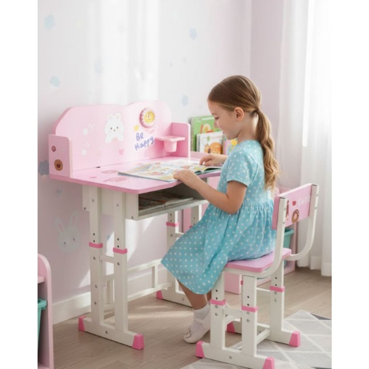 Mesa Escritorio De Niños Con Silla Moderno Infantil F-33112, marca GENERICO - Foto 2
