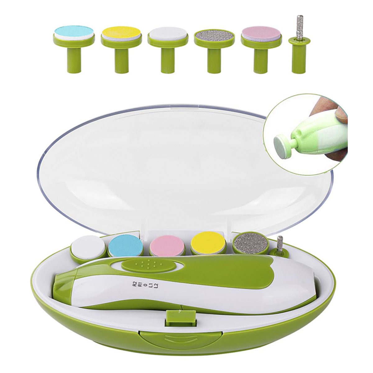 GENERAL - Lima verde para uñas de bebe