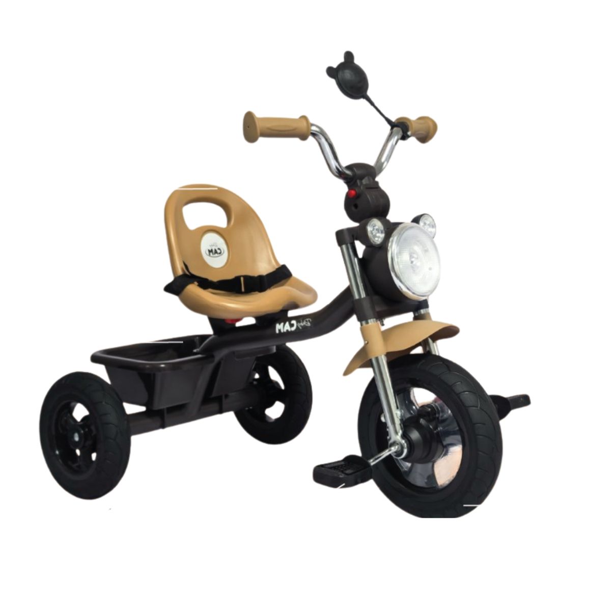 Triciclo Chavito con Luces y Sonido Brosen Beige, marca Baby - Foto 2