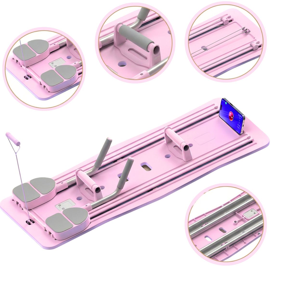 Tabla De Pilates Compacta Reformer Entrenamiento, marca GENERAL - Foto 2