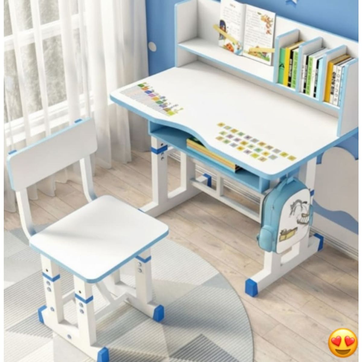 GENERICO - Mesa Escritorio De Niños Con Silla Moderno Infantil F-3314