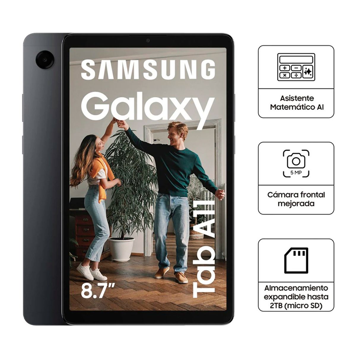 SAMSUNG - Tablet Samsung GALAXY TAB A11 SM-X133 4GB/64GB 8.7 Pulgadas - Gris