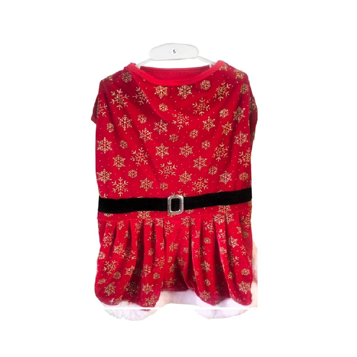 GENERICO - Vestido navideño mama noela para perros y gato Talla 4