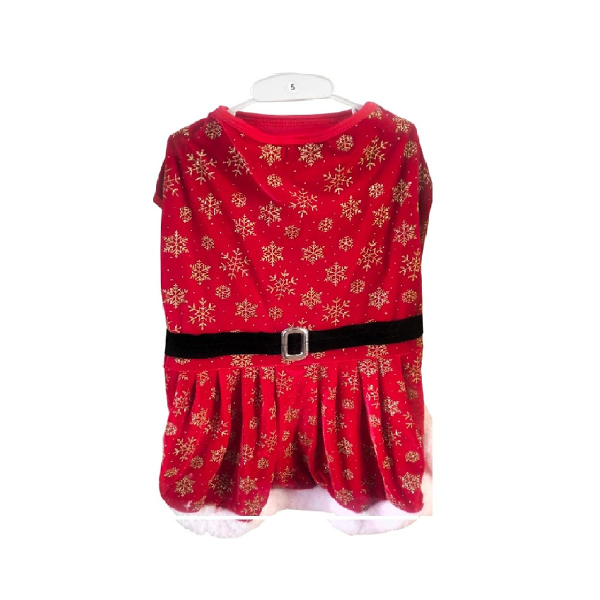 GENERICO - Vestido navideño mama noela para perros y gato Talla 4