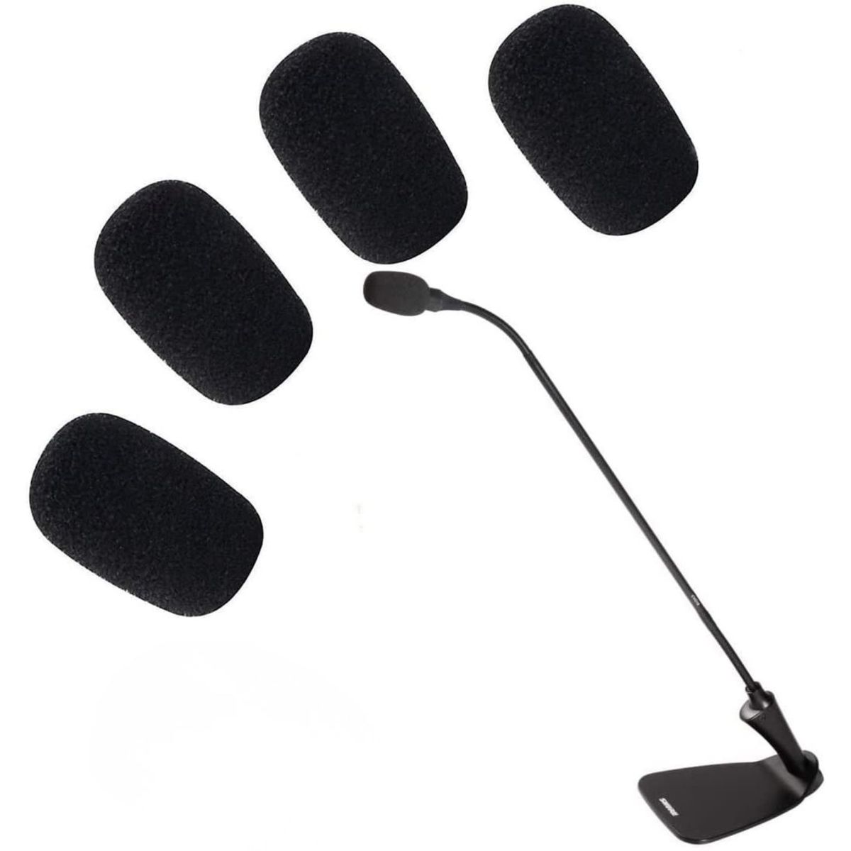 GENERICO - Espuma cobertor para micrófono Solapero Pechero x 4 unidades
