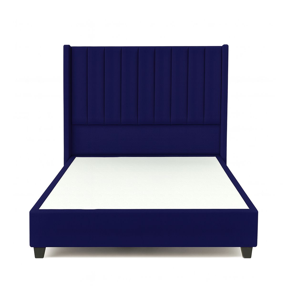 GENERICO - Cama Tapizada Confort Lineal Azul 1.5 Plz