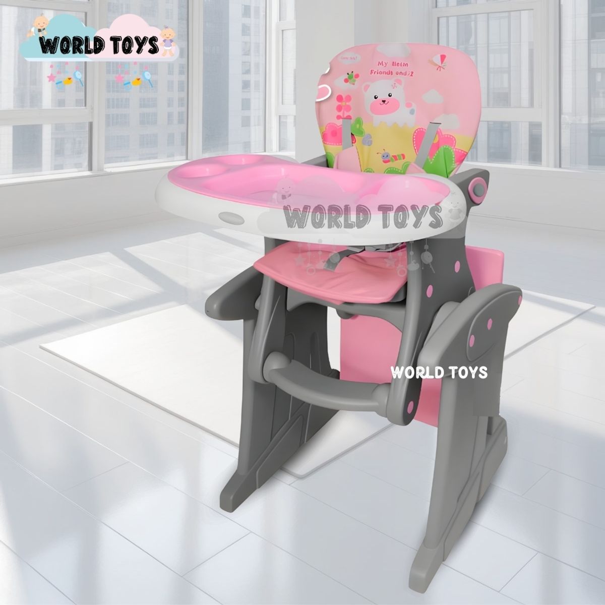 BABY - Silla de Comer Escritorio «MAGIC DESK» Edición Limitada Pink