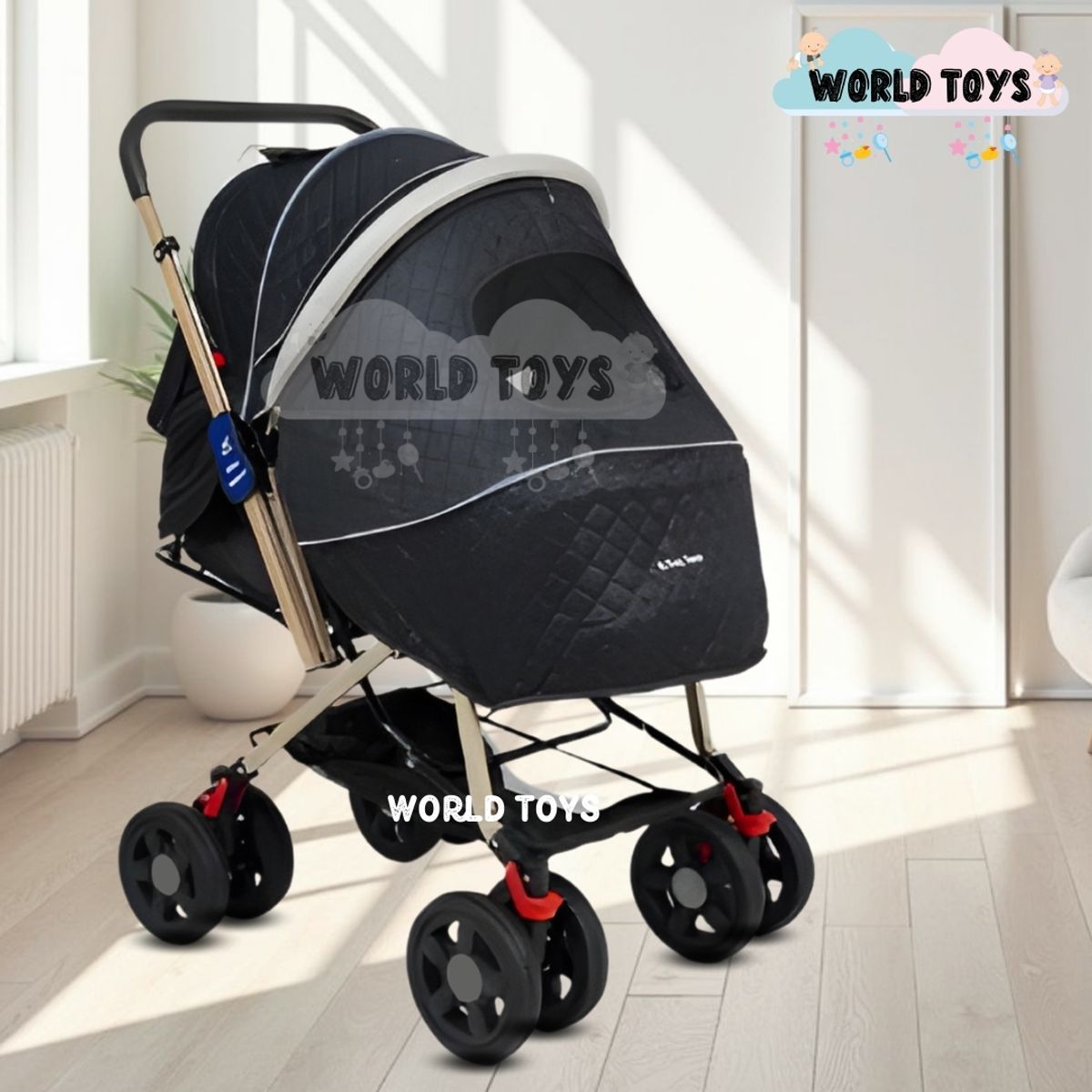 Baby - Coche Cuna Baby Happy «VINTAGE CRAFT» Black