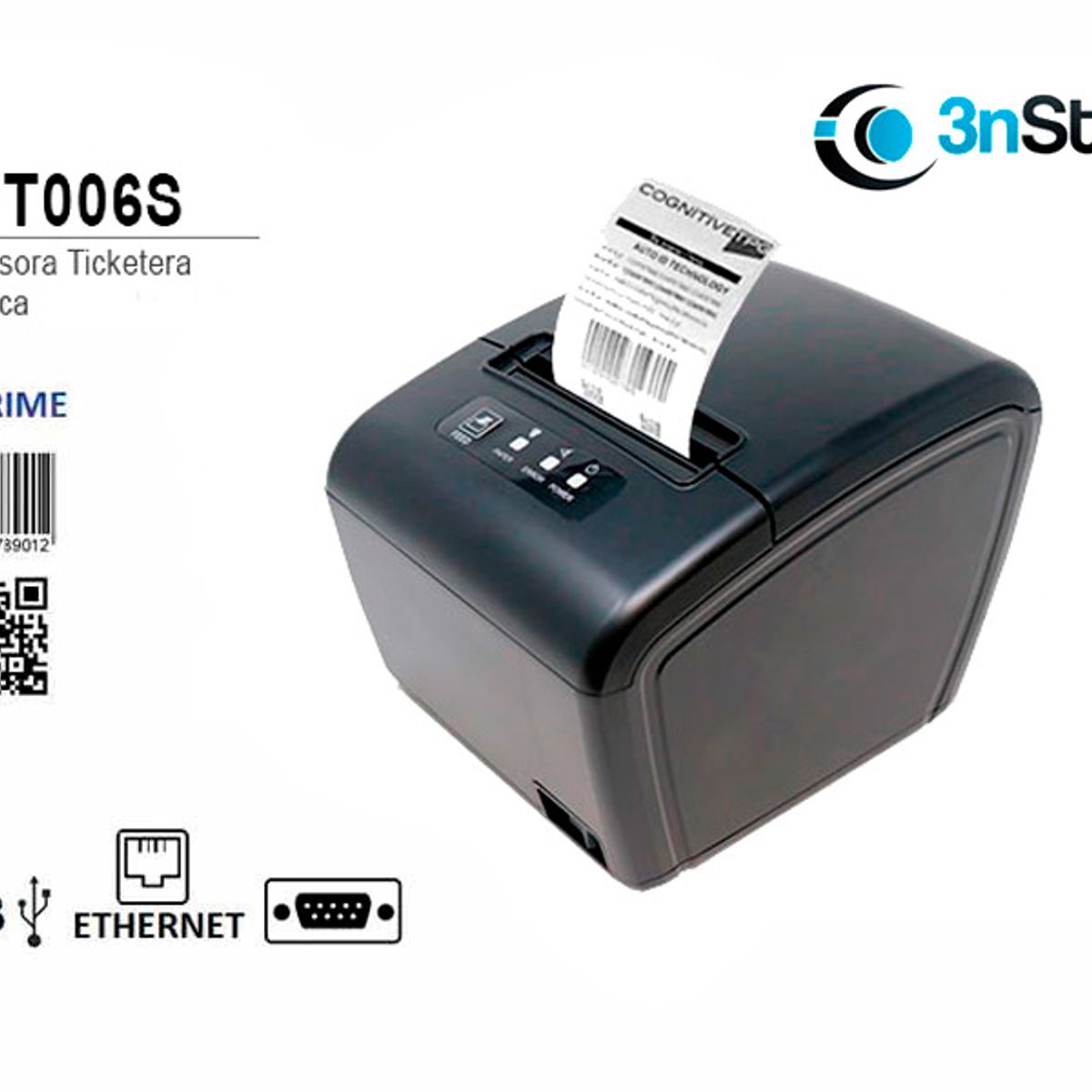 3NSTAR - Impresora térmica de recibos 3nStar RPT006S - 260mms - SERIAL-USB-RED Ethernet