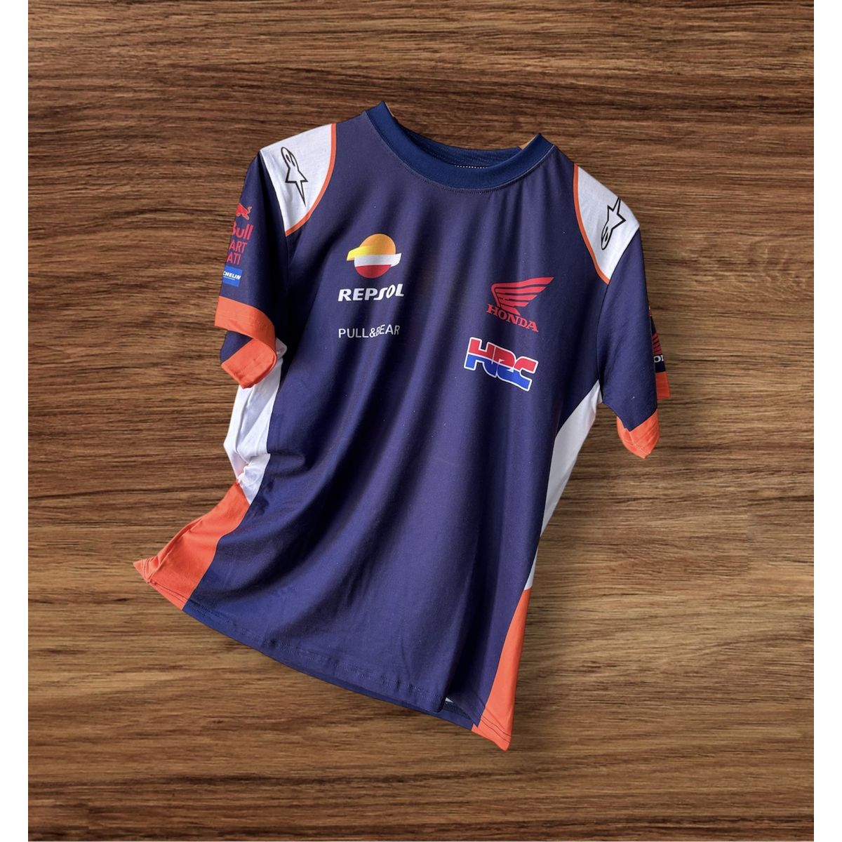 GENERICO - Camiseta Honda Polo Repsol MotoGP Motocicleta HRC CRF