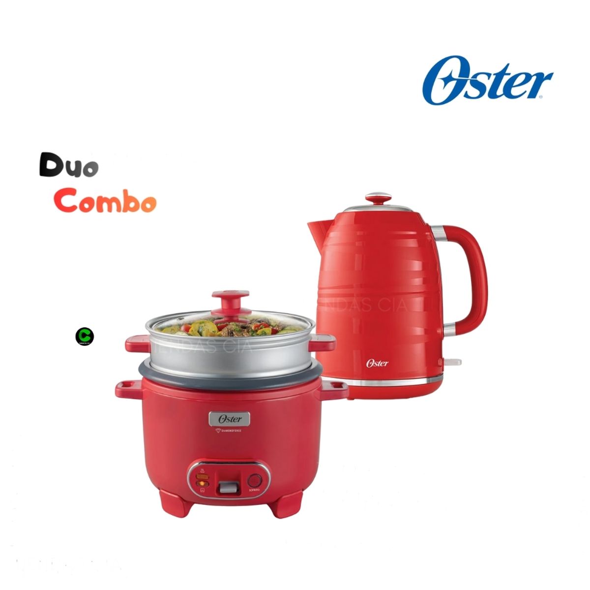 OSTER - Combo Oster Olla Arrocera 1.8 L CKSTRC10DFPNK y Hervidor