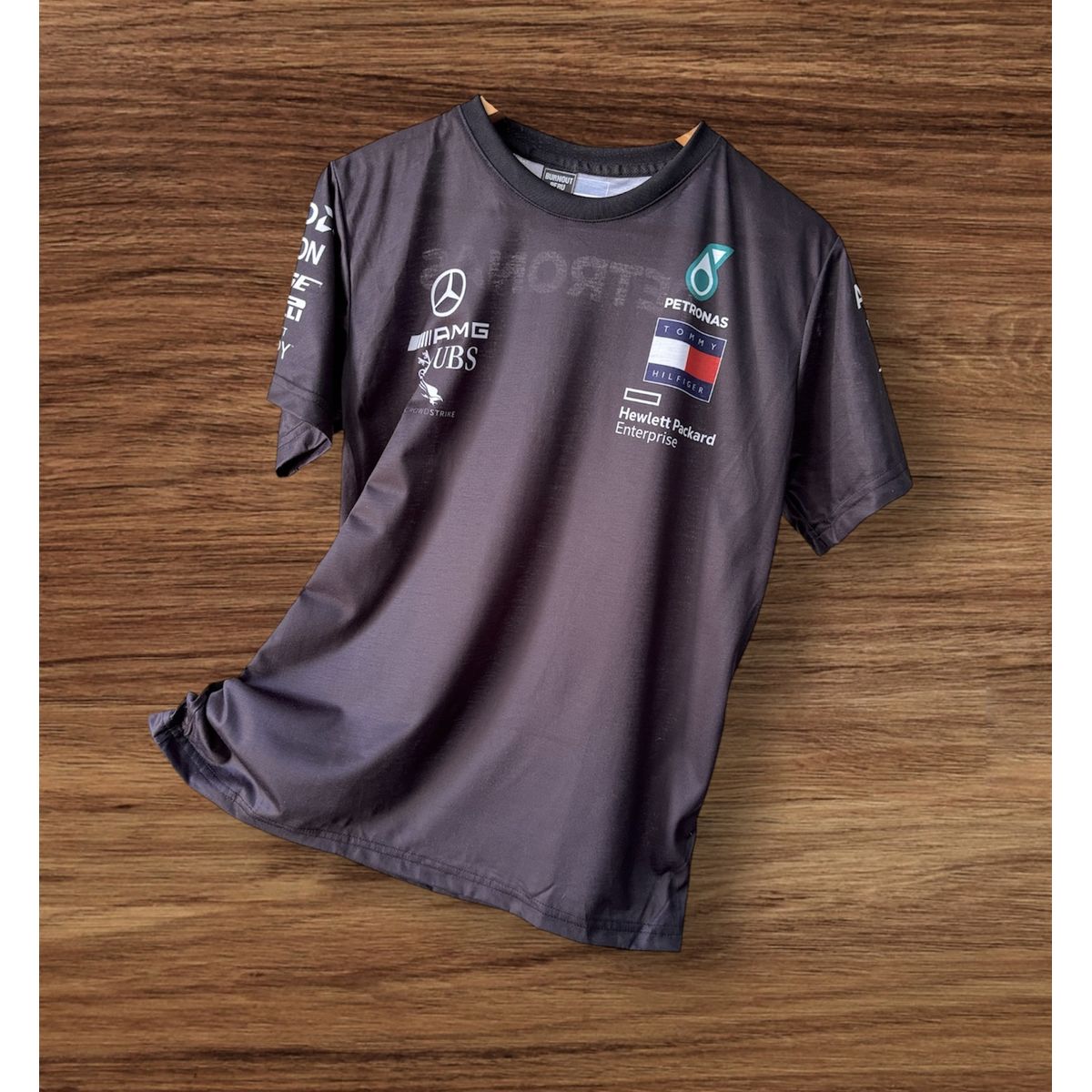GENERICO - Camiseta Lewis Hamilton F1 Polo Formula One Petronas Mercedes Benz